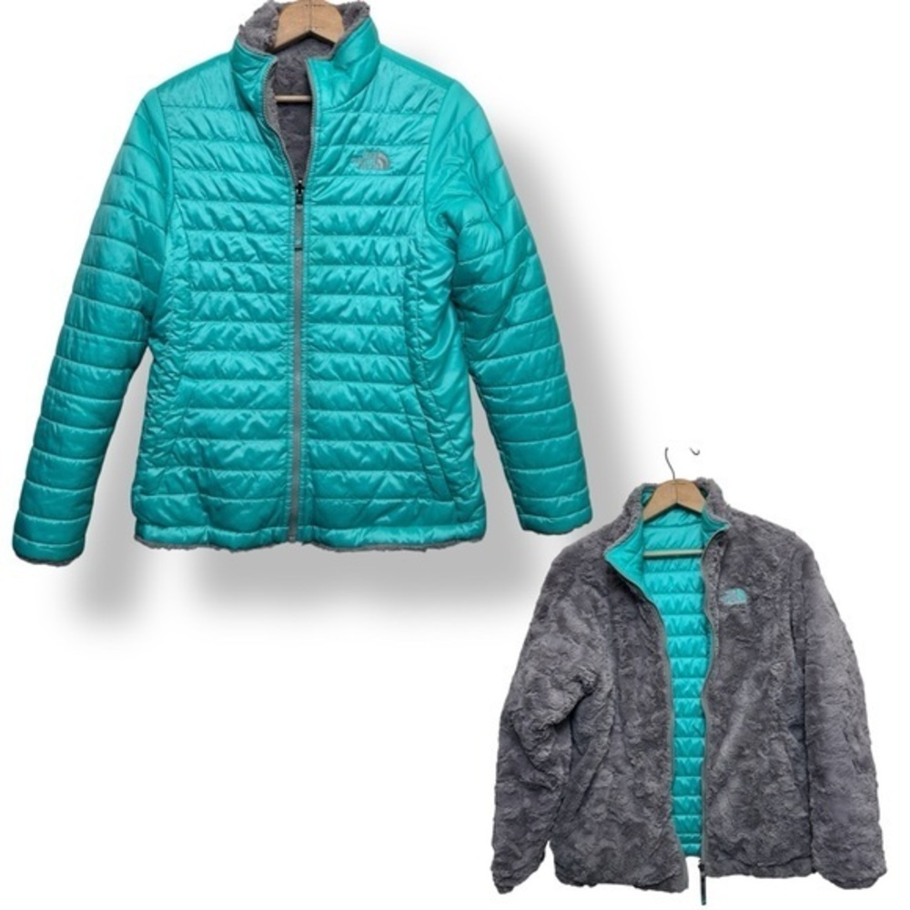 The North Face Reversible Mossbud Swirl Jacket Girls' Large